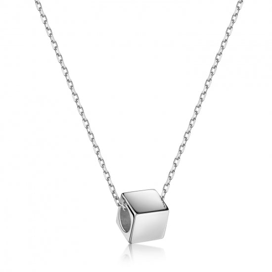 Collier mit Würfel 42+3cm Silber 925/000