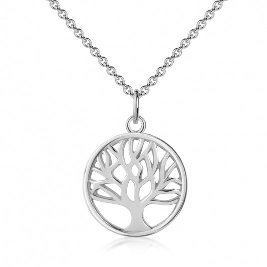 Collier Lebensbaum Echt Silber 925/000
