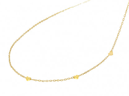 Collier mit 3 Herzen 38/40/42cm Silber 925/000 vg.