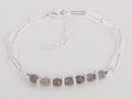 Fußkette mit echten Labradorite 22+3cm Silber 925/000