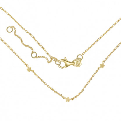Collier mit 3 Sterne 38/40/42cm Silber 925/000 vg.