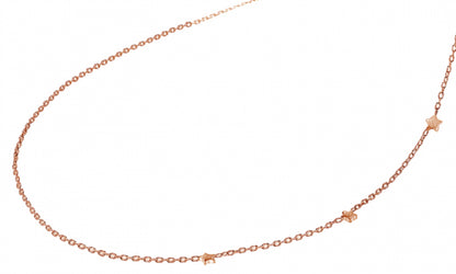 Collier mit 3 Sterne 38/40/42cm Silber 925/000 rvg.