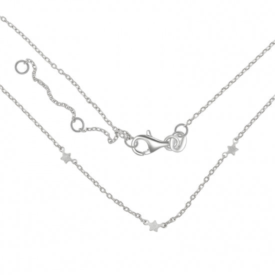Collier mit 3 Sterne 38/40/42cm Silber 925/000