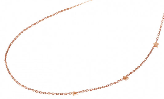 Collier mit 3 Sterne 38/40/42cm Silber 925/000 rvg.