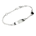 Baby/Kinder-Schildarmband mit Herz - Silber 925/000