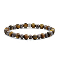 Frank 1967 Armband Tigerauge 6mm breit Edelstahl