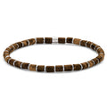 Frank 1967 Armband Tigerauge 4mm breit Edelstahl IPS