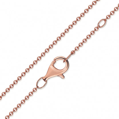 Ankerkette 1.2mm breit Silber 925/000 3 Milliemes rosé vergoldet