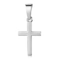 Anhänger Kreuz seidenmatt 13mm Silber 925/000 rhodiniert