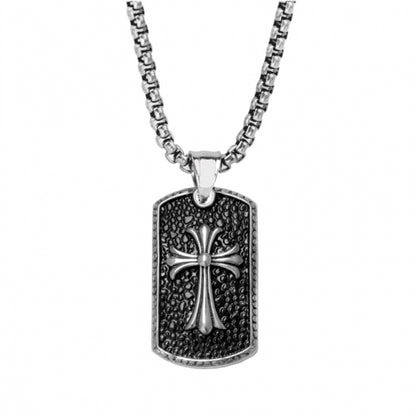 Frank1967 Halskette mit Dog Tag Edelstahl