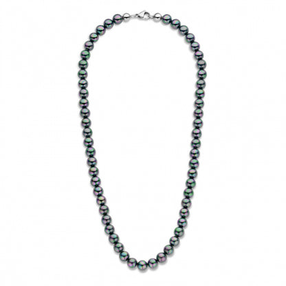 Frank 1967 MOP Perlenkette schwarz 6mm breit Edelstahl