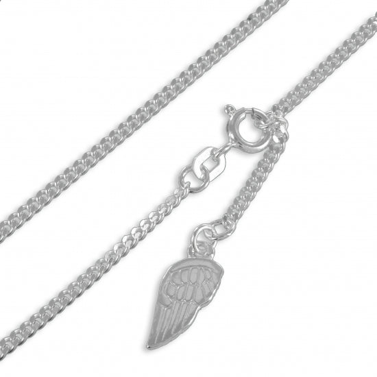 Fußkette mit Flügelanhänger Echt Silber 925/000