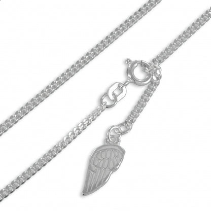 Fußkette mit Flügelanhänger Echt Silber 925/000