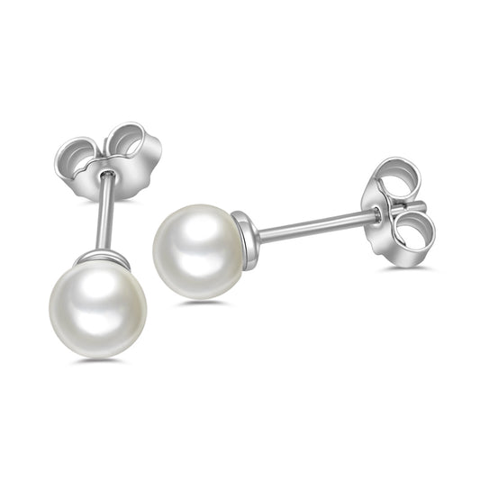 Lovebird Ohrstecker Süßwasser-Zuchtperle Silber 925/000