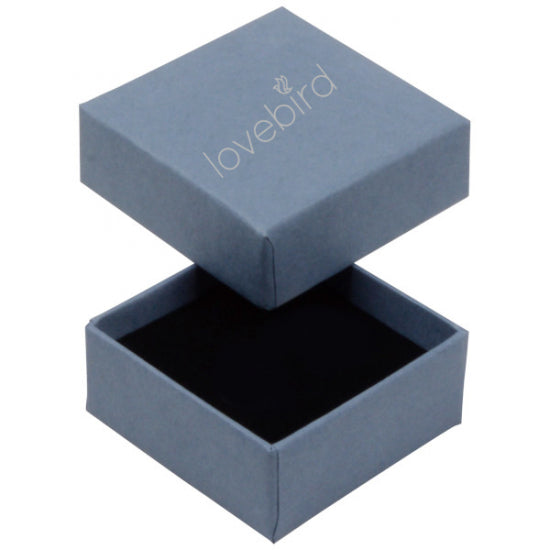 Lovebird Klappcreolen mit Herzen Silber 925/000 vergoldet