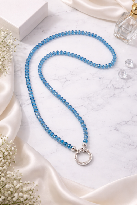 Variokette Blau Transparent 80 cm