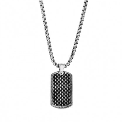 Frank1967 Halskette mit Dog Tag Edelstahl