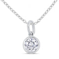 Lovebird Collier mit Zirkonia 101 Facetten 7mm Silber 925/000