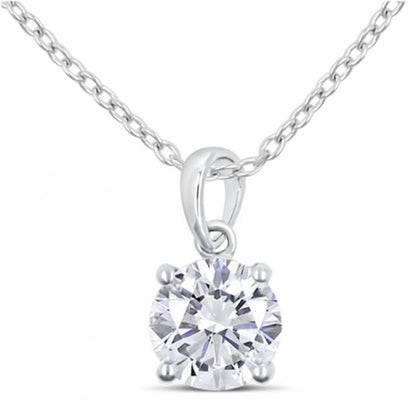 Lovebird Collier mit Zirkonia 101 Facetten 8mm Silber 925/000