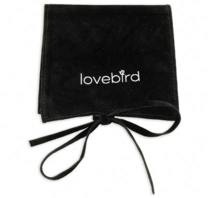 Lovebird Buchstabencollier  mit Zirkonia Echt Silber 925/000